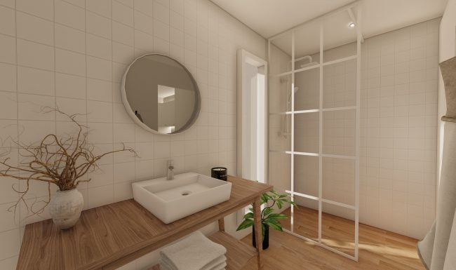 Homybox - espaces modulaires - studio - location étudiante - salle de bain