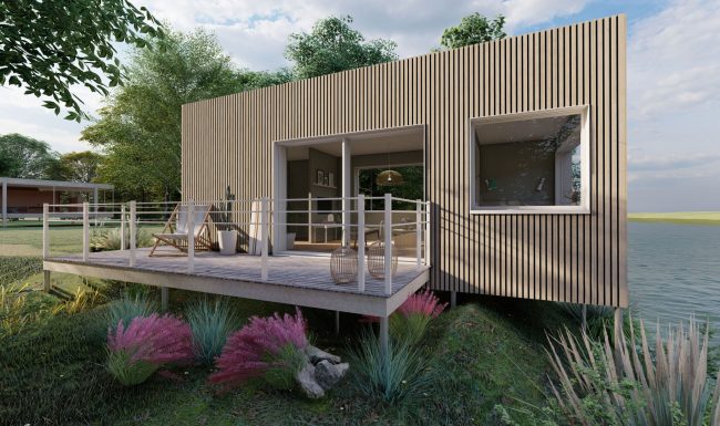 Homybox - box en bois - studio - chambre d'amis - exemple 1