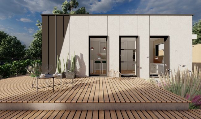 Homybox - box en bois - studio - location étudiante - exemple 1